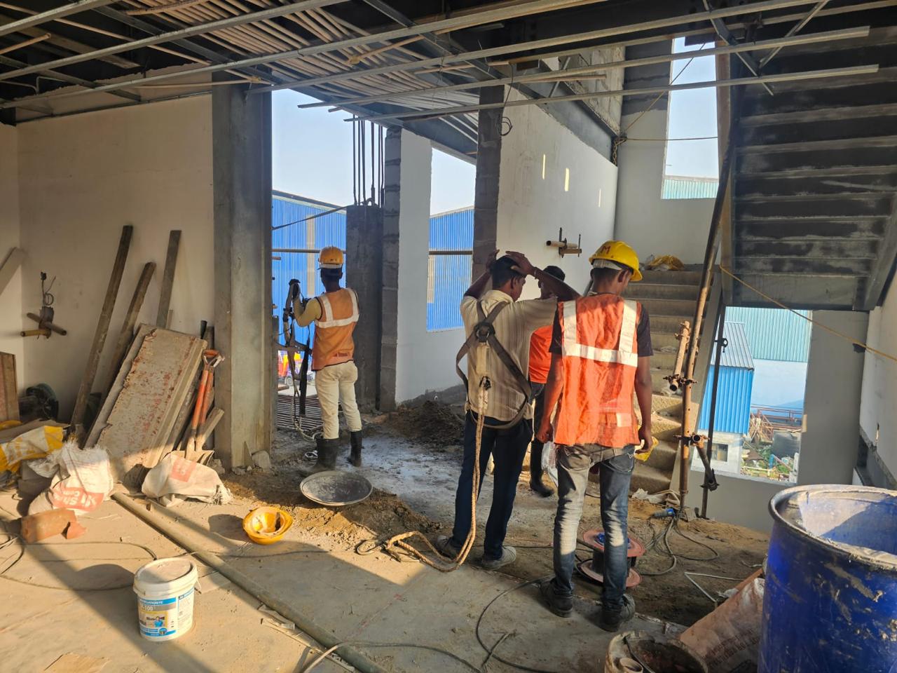 Interior construction work