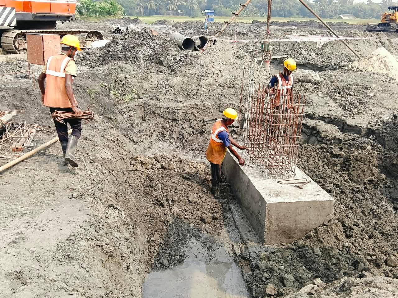 Reinforcement at site