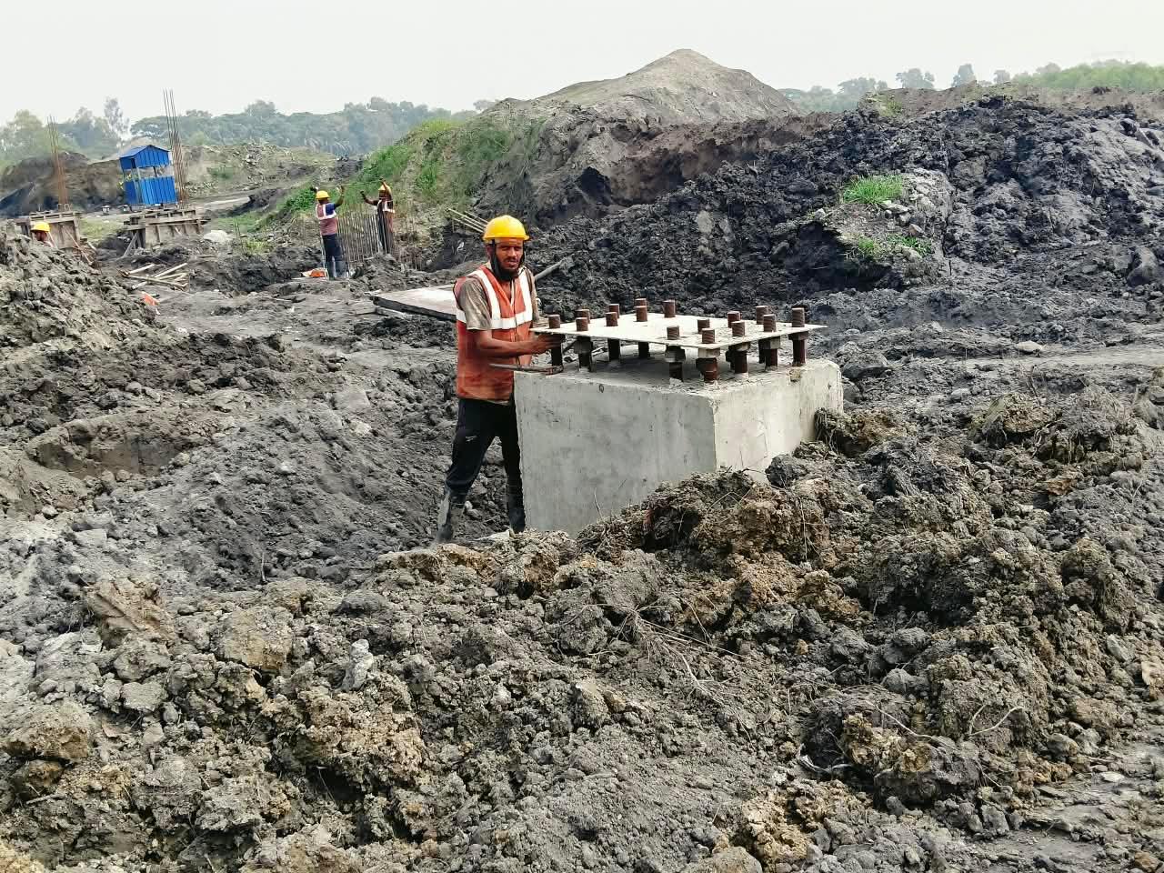 Foundation construction team