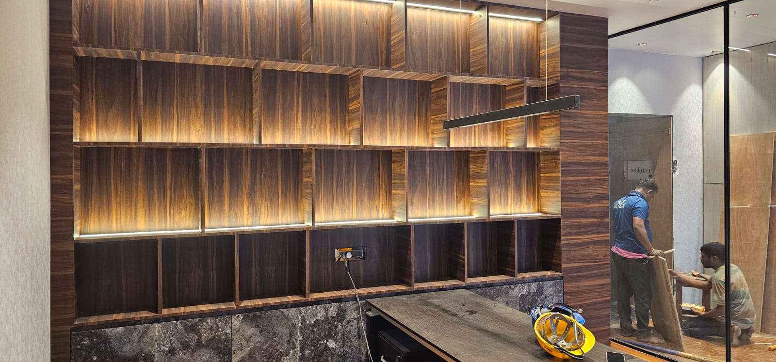 Interior cabinetry installation