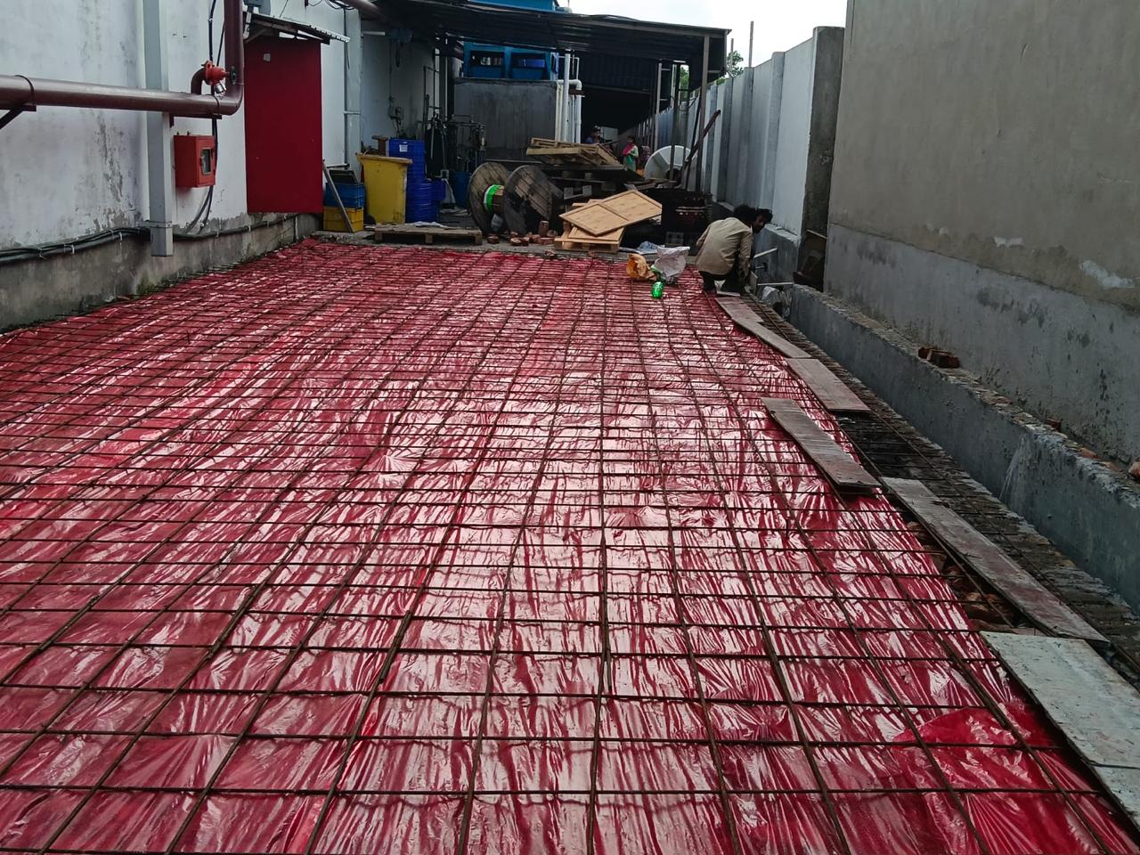 Floor reinforcement preparation