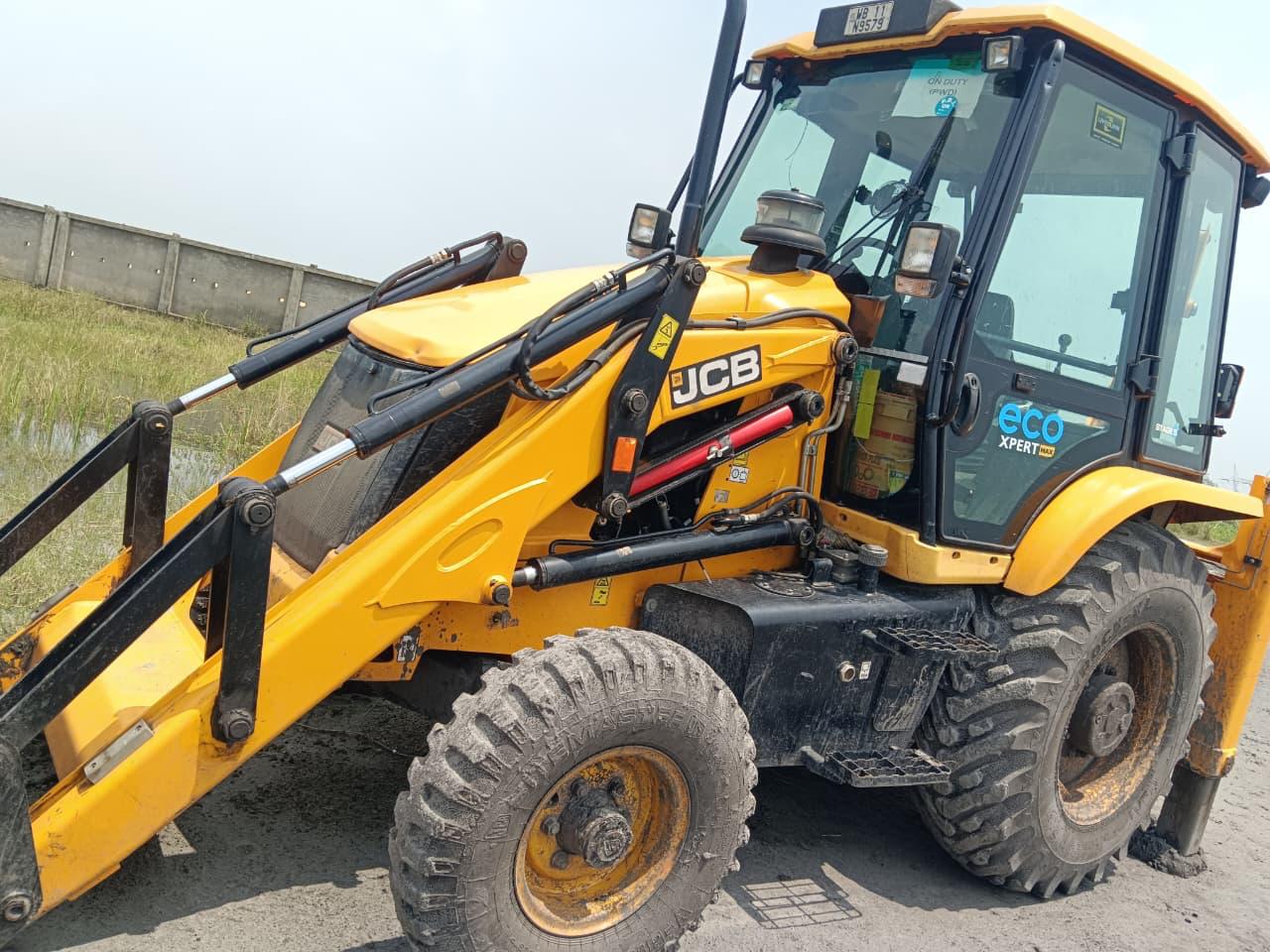 JCB machinery at a construction site