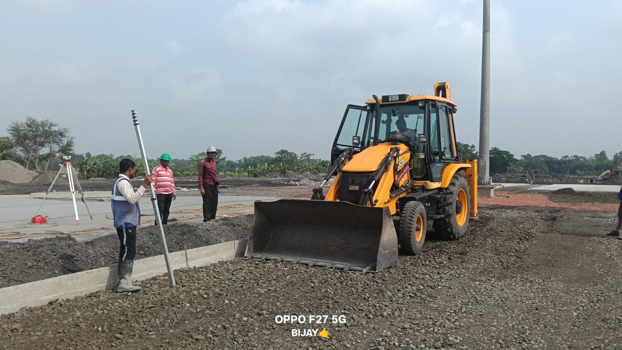 Dozer at a construction site